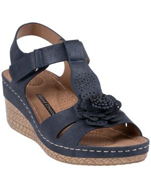 Gc Shoes Round Toe Sandals - Blue