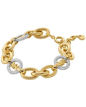 Michael Kors Tone Logo Chain Bracelet - Metallic