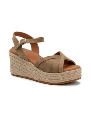 Menina Step Triana Suede Espadrille - Brown