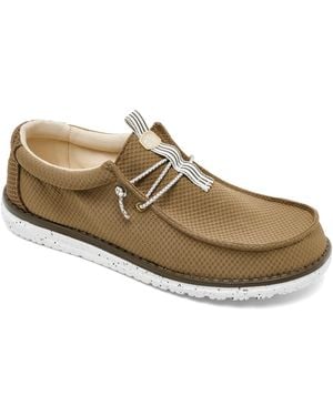 HEYDUDE Wally Mesh Slip-on Moccasin Sneakers From Finish Line - Brown