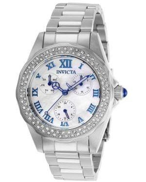 INVICTA WATCH 28436 Angel Quartz 3 Hand White Dial Watch - Gray