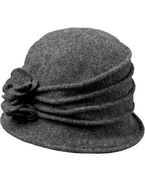 Dorfman Pacific Knit Wool Cloche - Gray
