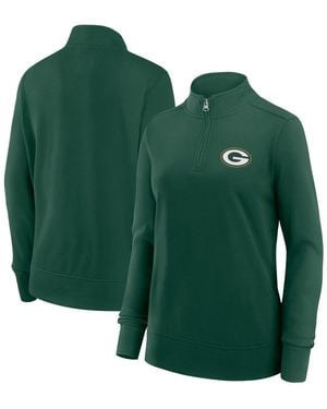 LOGO ATHLETIC Bay Packers Velocity Quarter-zip Jacket - Green