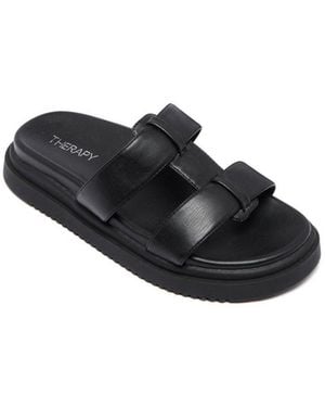 Therapy Australia Pause Open Round Toe - Black