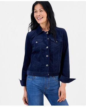 Style & Co. Corduroy Jacket - Blue