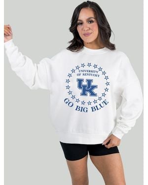 Gameday Couture Kentucky Wildcats Stars Premium Fleece Drop Pullover Sweatshirt - White