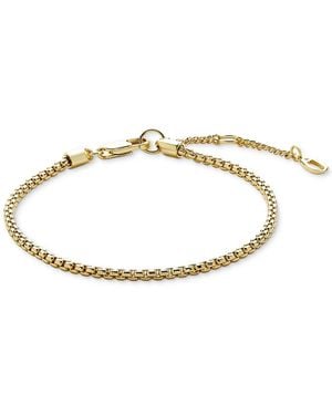 Ana Luisa Danay -plated Soft Box Chain Bracelet - White