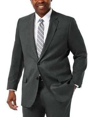 Haggar Jmh Big & Tall Classic Fit Suit Separates Jacket - Black