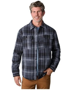 Free Country Mountain Ridge Sueded Chill Out Fleece Jacket - Blue