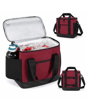 FURLING Golf Cart Cooler Bag 24 Can Soft Sided Insulated Ice Chest - Red
