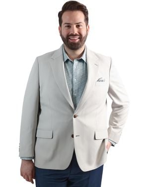 Haggar Big & Tall Active Series Classic Blazer - Gray