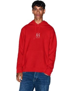 ARMANI EXCHANGE | Embroidered Logo Stretch Pullover Hoodie