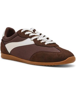 Dolce Vita Sloane Low Profile Lace-up Sneakers - Brown