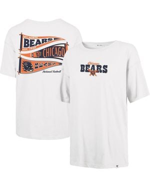 '47 Chicago Bears Bow Banner Sadie T-shirt - White