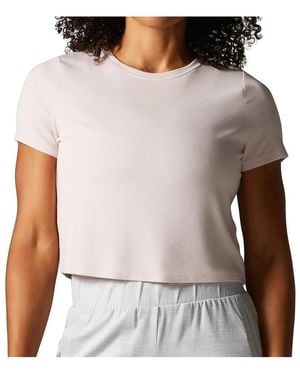 Tavi Ribbed Tee - Brown