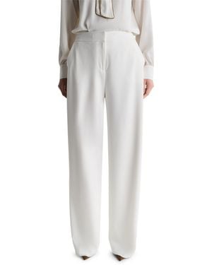 BCBGMAXAZRIA High-rise Wide-leg Full-length Pants - Gray
