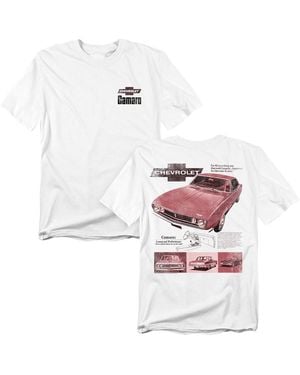Corvette Chevrolet Camaro Sport Coupe Front Back T-shirt - White