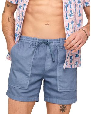 Chubbies The Slate Skies Off-duty Pull-on Shorts - Blue