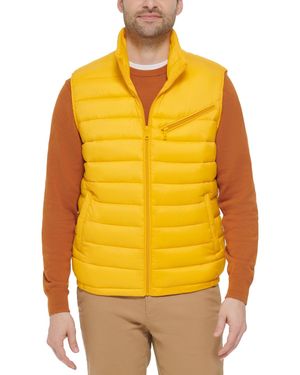 Cole Haan Zip-front Puffer Vest - Yellow