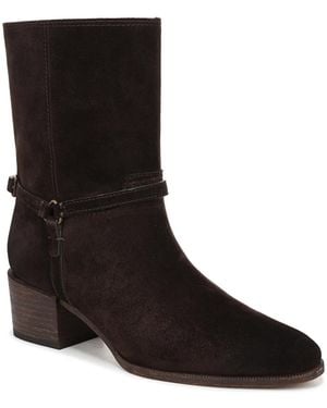 Franco Sarto Kian Round Toe Pull On Short Boots - Black