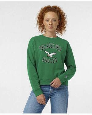 Champion Crewneck Graphic Long-sleeve Sweatshirt - Green