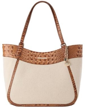Brahmin Aliza Palma Large Tote Bag - Brown
