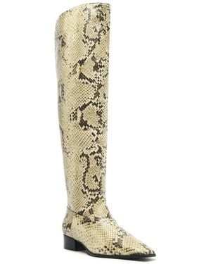 SCHUTZ SHOES Helena Over The Knee Boots - Metallic