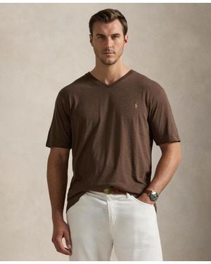 Polo Ralph Lauren Big & Tall Classic Fit V-neck T-shirt - Brown