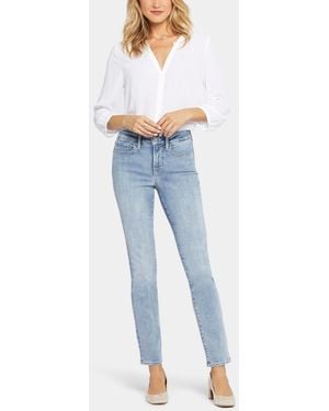 NYDJ Petite Sheri Slim Pull On Jeans - Blue