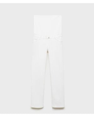 Mango Maternity Straight Jeans - White