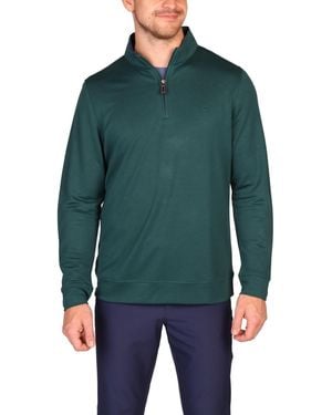 Tailorbyrd Modal Quarter Zip - Green
