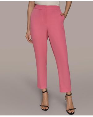 Donna Karan Straight-leg Ankle-length Pants - Pink