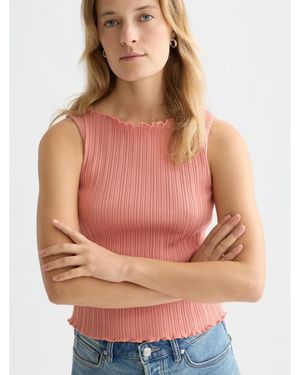 Scotch & Soda Structured Rib Tank - Pink