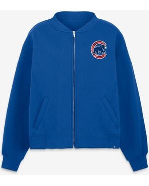 Fanatics Chicago Cubs Oversized Rage Against Full-zip Jacket - Blue