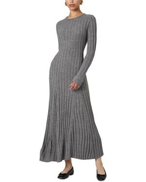 French Connection Babysoft Fit & Flare Sweater Dress - Gray
