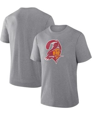 Fanatics Tampa Bay Buccaneers Vintage Heritage Tribute Tri-blend T-shirt - Gray