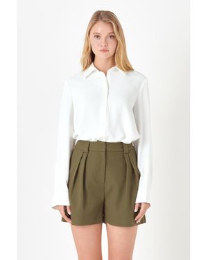 Grey Lab Lightweight Collared Dress Shirt - White