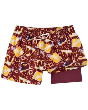 Chubbies Washington Commanders Game Day Fit Classic Lined Swim Trunks - Red
