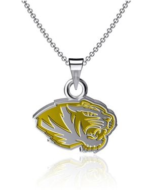 Dayna Designs Missouri Tigers Enamel Small Pendant Necklace - Metallic