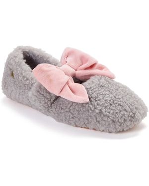 Dearfoams Maryanne Luxe Teddy Maryjane - Pink