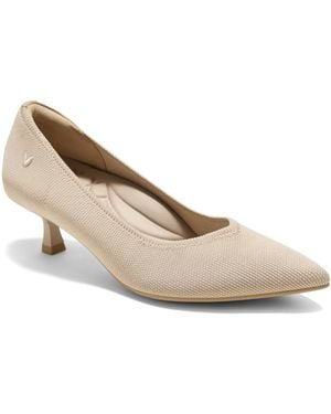 VIVAIA Scarlett Pointed-toe Kitten Heels - White