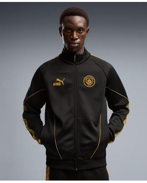PUMA Manchester City King Anthem Drycell Full-zip Jacket - Black