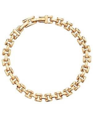 Retro Chic Rome Chain Bracelet - Metallic