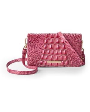 Brahmin Minuette Melbourne Mini Leather Crossbody Bag - Pink