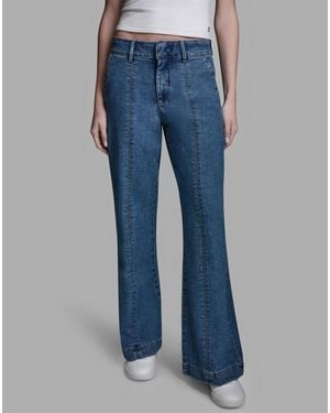 BCBGMAXAZRIA Mid-rise Flared Jeans - Blue
