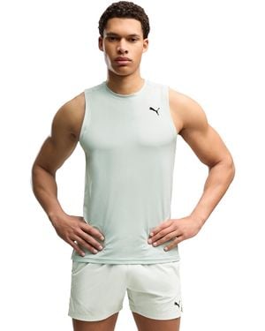 PUMA Power Mode Training Crewneck Tank Top - Gray