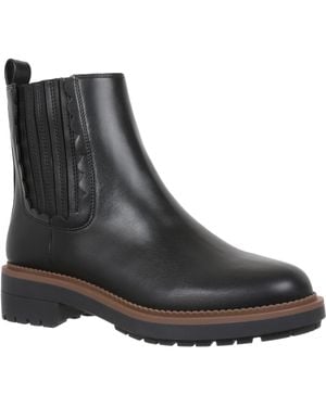 On 34th Solanaa Lug Round Toe Booties - Black