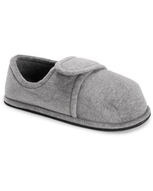 Muk Luks Softones By Adjustable Velour Slipper - Gray