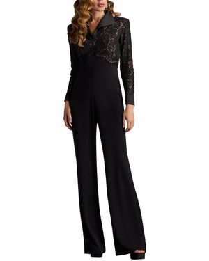Tadashi Shoji Deacon Collar Jumpsuit - Black