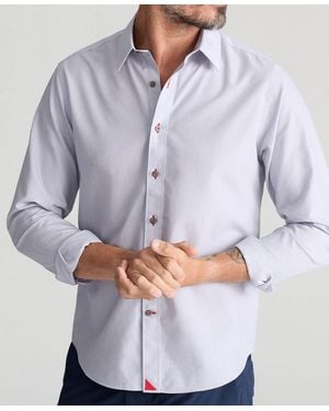 UNTUCKit Regular Fit Long Sleeve Wrinkle Free Rubican Shirt - Gray
